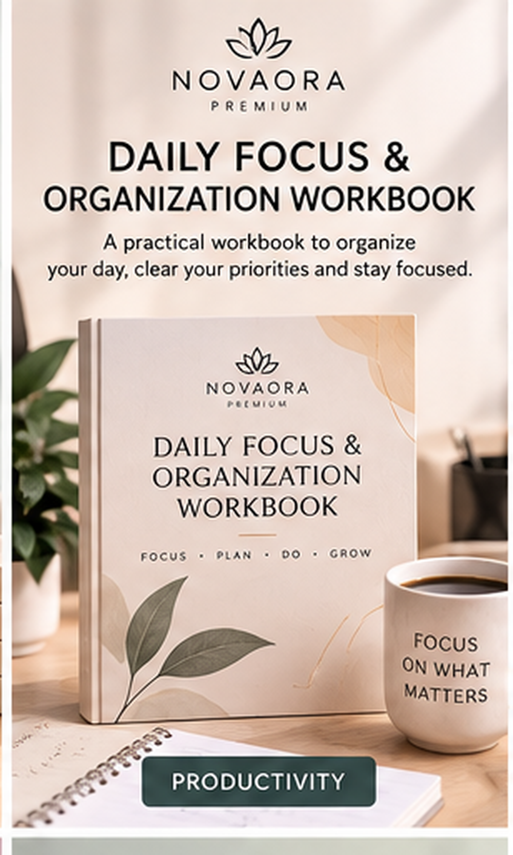 DAILY FOCUS & ORGANIZATION WORKBOOK